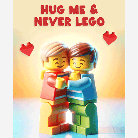 Never Lego Men Valentine eCard